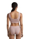 Dámská merino podprsenka ICEBREAKER Wmns Merino Rib Lotus Bra, Pink Quartz velikost: L