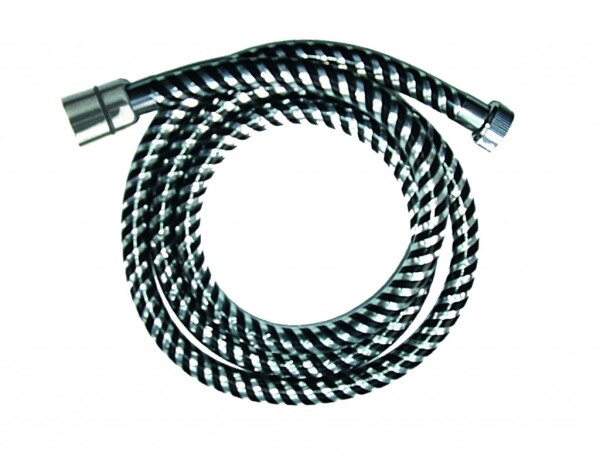 INVENA - Sprchová hadice Biflex, colour: chrom-černá 150cm AW-30-J04-J