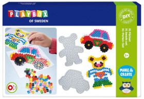 Zažehlovací korálky XL, 600 ks, auto a méďa