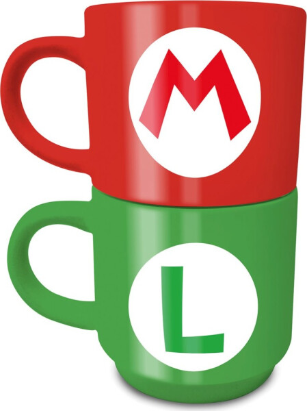 Super Mario Set hrnků 2x280 ml - Mario a Luigi - EPEE