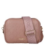 Stylová dámská koženková crossbody kabelka Fana, růžová