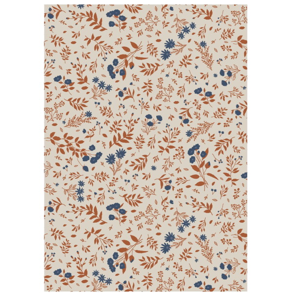Ib Laursen Balicí papír Flower Motif – 5 m, multi barva, papír