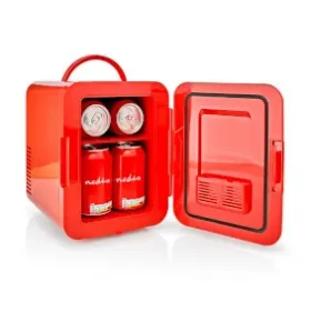 Nedis KAFR120CRD červená / Přenosná lednička / 4 l / 12 V DC / 100 - 240 V AC (KAFR120CRD)
