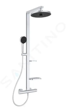 IDEAL STANDARD - ALU+ Sprchový set s termostatem, průměr 26 cm, 2 proudy, stříbrná BD583SI