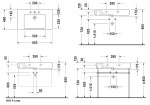 DURAVIT - Vero Umyvadlo 85x49 cm, s přepadem, s otvorem pro baterii, WonderGliss, bílá 03298500001
