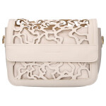 Stylová dámská koženková crossbody kabelka LB Ulma, béžová