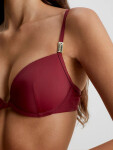 Dámská plavková podprsenka bikini KW0KW02278 XN0 bordó - Calvin Klein 85D