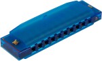 Hohner Translucent Harp C, blue, hardcase