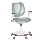 Dětská židle, výškově nastavitelná, modrá síťovina, KA-C806 BLUE