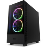 NZXT H5 Elite edition černá / E-ATX / 1x USB 3.2 + 1x USB-C 3.2 / 3.5mm Jack / 3 x 120 mm (2xRGB) (CC-H51EB-01)