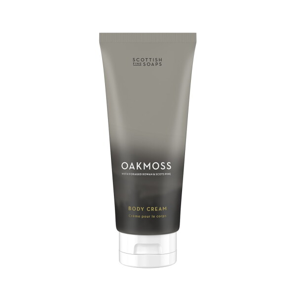 SCOTTISH FINE SOAPS Tělový krém Oakmoss 200 ml, šedá barva