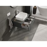 MEXEN/S - Orio koupelnová skříňka pod umyvadlo 80, 1 šuplík, grafit mat 91A10-08023-1-BF66