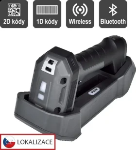 Virtuos HW-857 tmavě šedá / Snímač 2D čárových kódů / Bluetooth / 2,4 GHz / USB / IP65 (EHE0018)