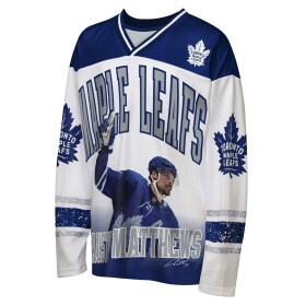 Outerstuff Dětské tričko Auston Matthews #34 Toronto Maple Leafs NHL Player Polyester Top Velikost: Dětské XL (170 – 176)