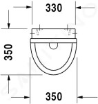 DURAVIT - Starck 3 Pisoár, zadní přívod vody, s WonderGliss, bílá 08213500001