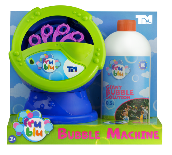 Bublifuk FRU BLU stroj na tvoření profesionálních bublin + náplň 0,5L v krabici 24x21x15cm - TM Toys