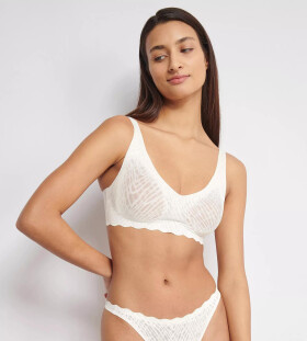 SLOGGI ZERO FEEL BLISS - Soft podprsenka: Neviditelná krajka a pocit druhé kůže Sloggi SILK WHITE L