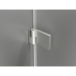 MEXEN/S - Lunar-B Duo sprchový kout dveře křídlové 100 x 90, transparent, nikl kartáčovaný 832-100L-090P-97-00