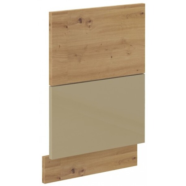 Dvířka na vestavnou myčku nádobí Artisan ZM 570x446 Barva korpusu: Dub artisan, Barva dvířek: Cappucino lesk