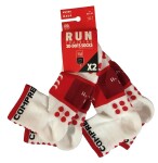 Běžecké kompresní ponožky Compressport Training Socks páry WHITE Velikost: EU