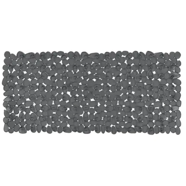 Spirella RIVERSTONE tmavě šedá / Protiskluzová podložka do vany / PVC / 75 x 36 cm