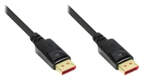 Good Connections DP1.4 černá / DisplayPort kabel / 0,5 m / 8K 60Hz / 4K 240Hz / 25,92 Gbit/s (4814-005S)