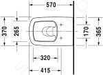 DURAVIT - DuraStyle Stojící WC, s WonderGliss, bílá 21500900001