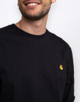Tričko Carhartt WIP L/S Chase T-Shirt Black / Gold