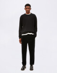 Tričko Armedangels Maarkos Waffle Long-Sleeve 105 black