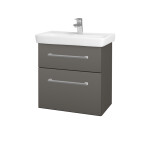 Dřevojas - Umyvadlová skříňka GO SZZ2 60 - N06 Lava / Úchytka T03 / N06 Lava 204976C