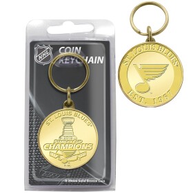 Fanatics Přívěšek St. Louis Blues Highland Mint 2019 Stanley Cup Champions Bronze Coin Keychain FA-3570378