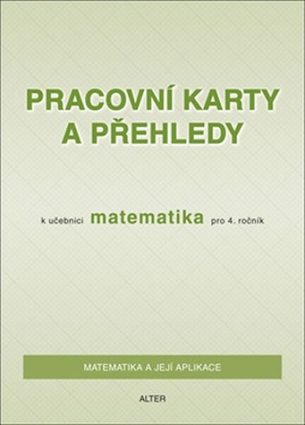 Pracovní karty přehledy učebnici Matematika pro ročník