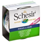 SCHESIR Konzerva Puppy kuře s aloe 150g / Doplňkové krmivo pro štěňata / V želé (0304-689)
