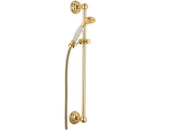 KLUDI - Adlon Set sprchové hlavice, tyče a hadice, 3 proudy, pozlacená 2710345