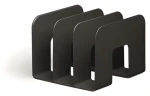 Durable ECO Stojan na katalogy černá / Stojan na katalogy / recyklovaný plast / 3 přihrádky / 215x165x210 mm (776101)