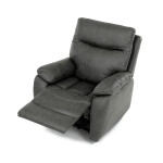 Polohovací křeslo, šedá, látka vintage, TV-4092 GREY3
