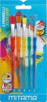 Mitama Mitama, 62862, sada školních štětců, kulaté/ploché, 5 ks