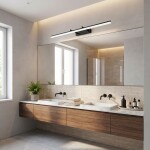 Koupelnové nástěnné LED svítidlo APP1880-1W 80cm BLACK OSW-66035