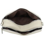 Trendy dámská koženková crossbody kabelka Willa, krémová