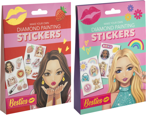 Diamantové malování Besties - samolepky 2 druhy - Craft Creative