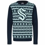 Forever Collectibles Pánská mikina Seattle Kraken NHL Big Logo Ugly Christmas Sweater Velikost: XL