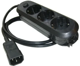 ONLINE USV-Systeme adaptér s IEC konektory / Adaptér / 10 A (KG10A3SCH)