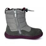Dětské zimní barefoot boty s membránou Bugga RUBA Grey B00197-09 - 32