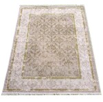 DumDekorace Moderní vintage koberec béžovo-zlatý s orientálním vzorem Šířka: 160 cm | Délka: 220 cm