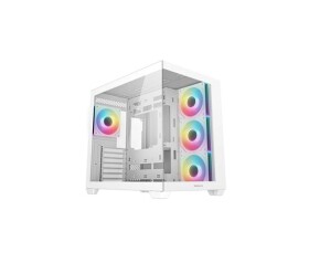 DEEPCOOL Case CG530 4F WH, ATX, Průhledná bočnice, 4x 120mm ARGB, bílá EDF_1808065