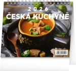 NOTIQUE Stolní kalendář Česká kuchyně 2026, 16,5 x 13 cm (PGS-35340)