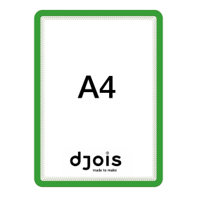 Djois magnetický rámeček - Magneto, A4, zelený, 2 ks