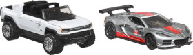 Hot Wheels sada 2 ks natahovacích aut 1:43 - Mattel Hot Wheels