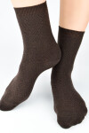 PONOŽKY S VLNOU SB141 hnědá 36-41