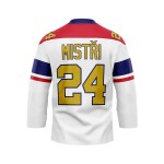 Bílozlatý dres české hokejové reprezentace MISTŘI 2024 CCM Fandres replica Velikost: